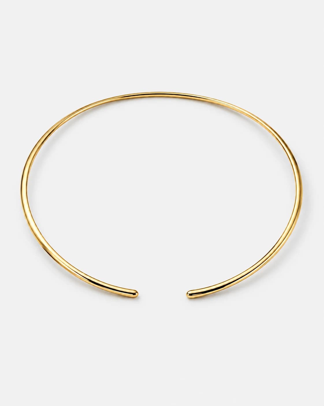 Crescent Collar, Stainless Steel — studio view